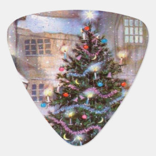 Christmas Tree Vintage Guitar Pick