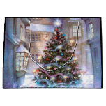 Christmas Tree Vintage Large Gift Bag