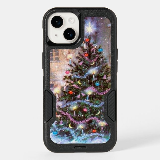 Christmas Tree Vintage Otterbox iPhone Case (Back)