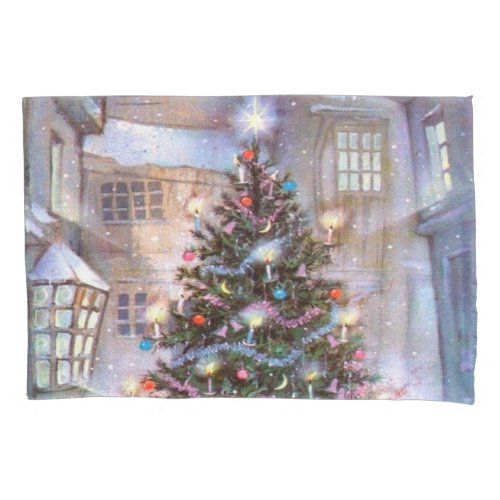 Christmas Tree Vintage Pillowcase