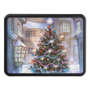 Christmas Tree Vintage Tow Hitch Cover
