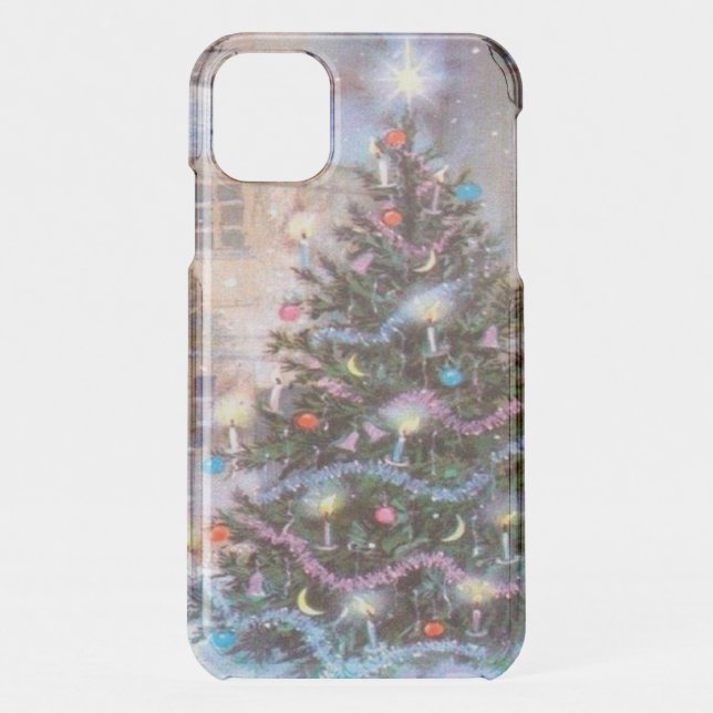 Christmas Tree Vintage Uncommon iPhone Case (Back)