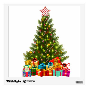 Christmas tree wall decals