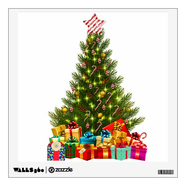Christmas tree wall decals (Front)