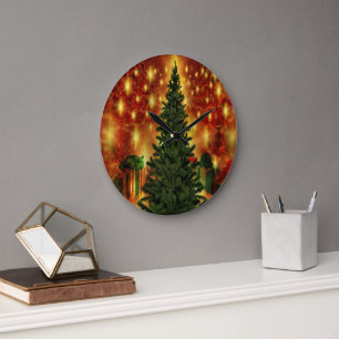 Christmas Tree Wall Large Clock