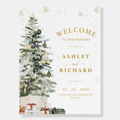 Christmas Tree Wedding Foam Board