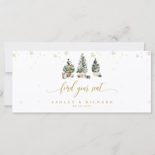 Christmas Tree Wedding Head Table Sign