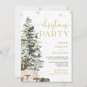 Christmas Tree Wedding Invitation
