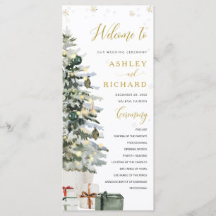 Christmas Tree Wedding Program