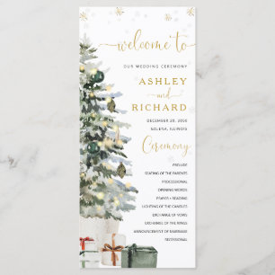 Christmas Tree Wedding Program