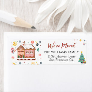 Christmas Tree We've Moved New Home Moving Label