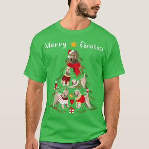 Christmas Tree Wheaten Terrier Lover Xmas T-Shirt