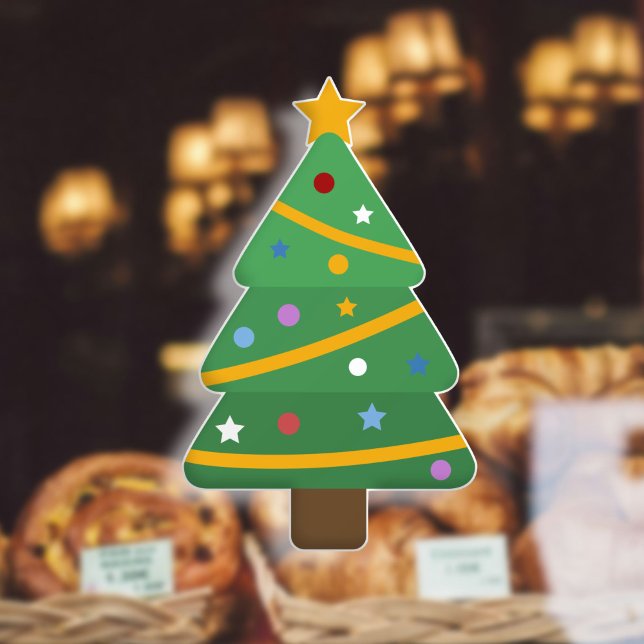 Christmas Tree Window Cling (Christmas Tree Window Cling)