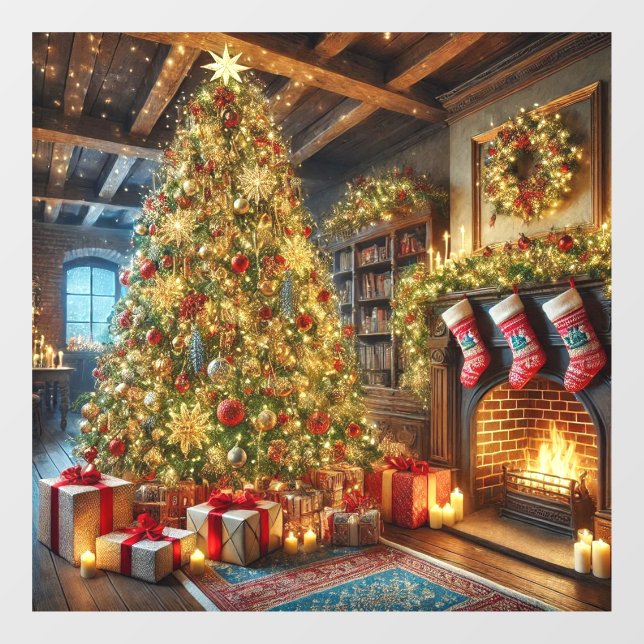 Christmas Tree Window Cling (Sheet)