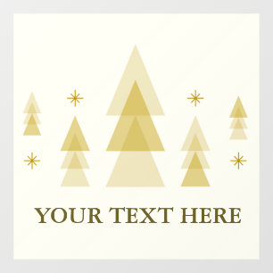 Christmas tree window cling