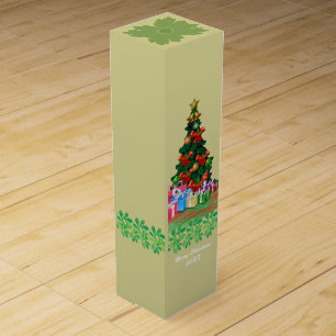 Christmas Tree Wine Gift Box