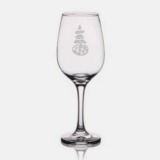 Christmas Tree Wine Glass