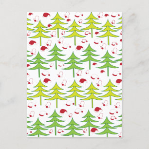 Christmas Tree Winter  Postcard