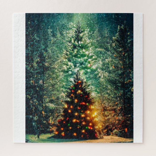Christmas Tree winter snow fantasy Jigsaw Puzzle (Vertical)
