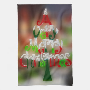Christmas Tree Wishes Kitchen Towel