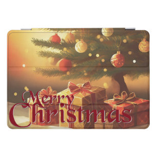 Christmas Tree with Golden Presents iPad Pro Cover