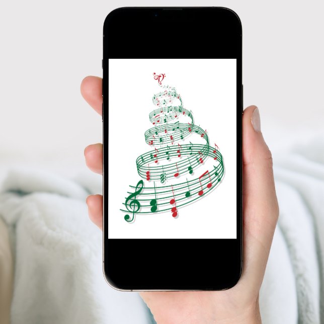 Christmas tree with music notes (Front Digital)