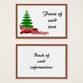 Christmas Tree with Red Ribbon (Front & Back)