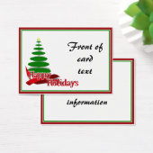 Christmas Tree with Red Ribbon (Desk)