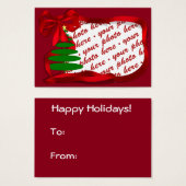 Christmas Tree with Red Ribbon Photo Frame (Front & Back)