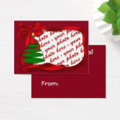 Christmas Tree with Red Ribbon Photo Frame (Desk)