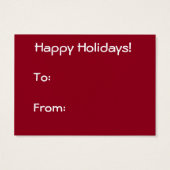 Christmas Tree with Red Ribbon Photo Frame (Back)