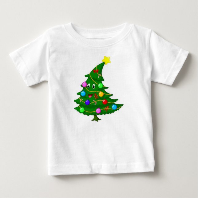 ***CHRISTMAS TREE WITH SMILE*** BABY T-Shirt (Front)