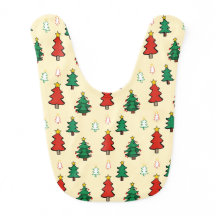 Christmas tree with star topper seamless pattern