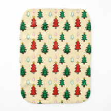 Christmas tree with star topper seamless pattern