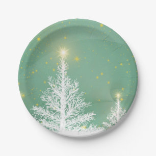 Christmas Tree Wonderland Art Paper Plates