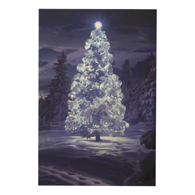 Christmas Tree  Wood Wall Art (Front)