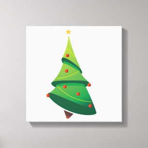 Christmas Tree Wrapped Canvas Print