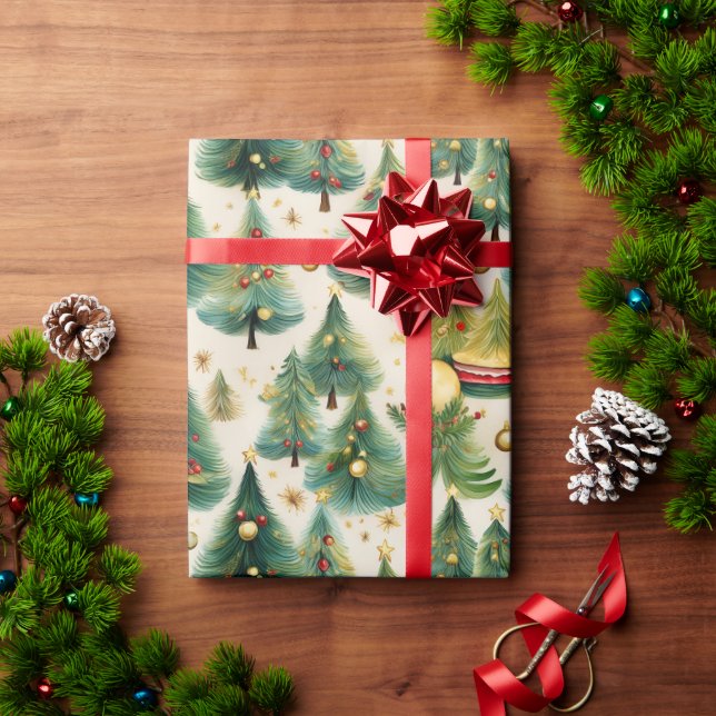Christmas Tree Wrapping Paper (Holiday Gift)