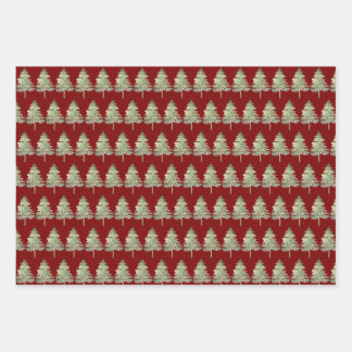 Christmas tree wrapping paper