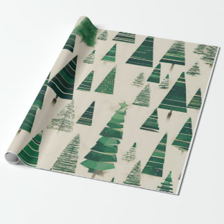 Christmas tree wrapping paper