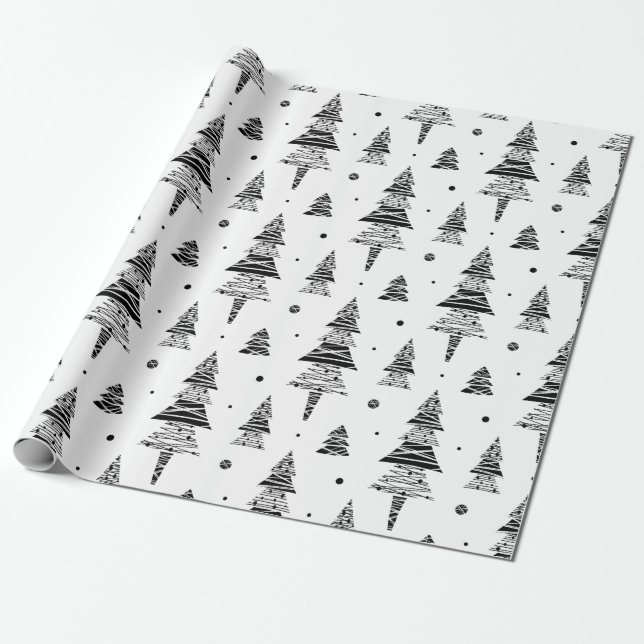 Christmas tree   wrapping paper (Unrolled)