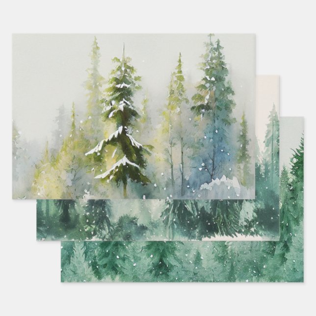 Christmas Tree Wrapping Paper from Santa Claus (Set)