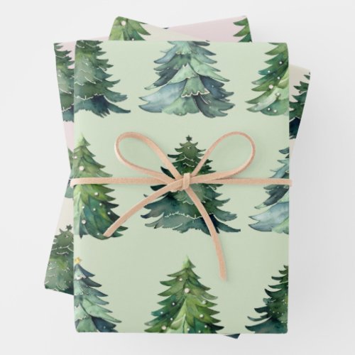 Christmas Tree Wrapping Paper from Santa Claus