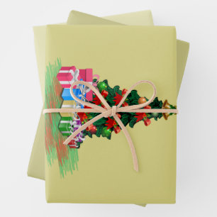 Christmas Tree  Wrapping Paper Sheets
