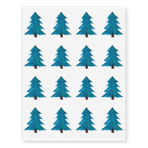 Christmas Tree Xmas Gif Men Women Kids Temporary Tattoos