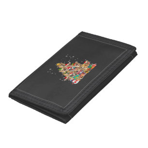 Christmas Tree Xmas Lights Chihuahua Classic T-Shi Tri-fold Wallet