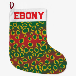 Christmas Tree Xmas Tinsel Personalize Stocking