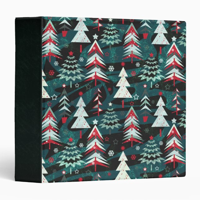 Christmas trees.  3 ring binder (Front/Spine)