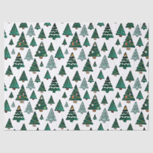 Christmas Trees and Decorations White Christmas Tissue Paper