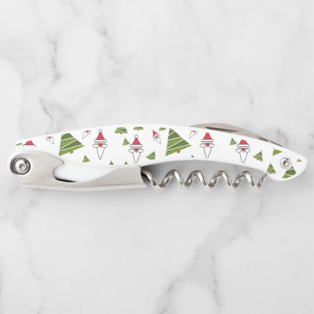 Christmas Trees and Santa Waiter's Corkscrew (Front)